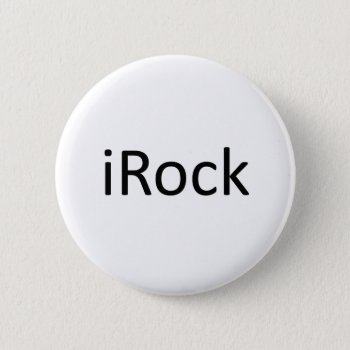 Irock Pinback Button by CuteLittleTreasures at Zazzle