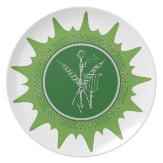 iroko dinner plate