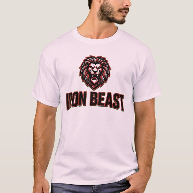 Iron Beast Gym Logo Workout Tee (Front)