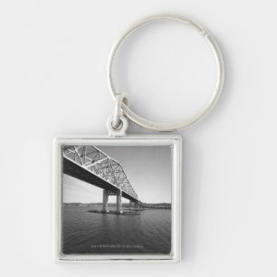 Iron bridge B&W Keychain