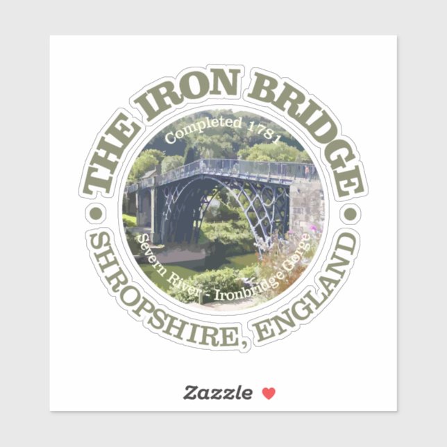 Iron Bridge (rd) Sticker (Sheet)