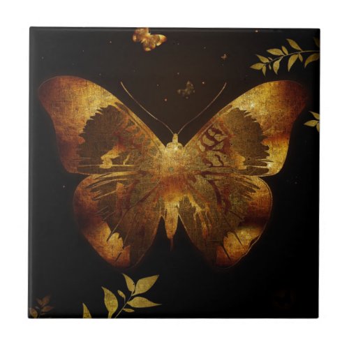 Iron Butterfly Ceramic Tile