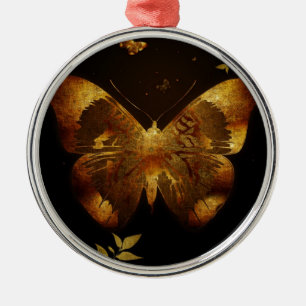 Iron Butterfly Metal Ornament