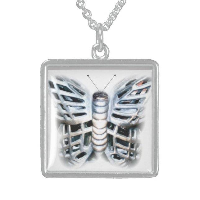 Iron Butterfly Sterling Silver Necklace (Front)