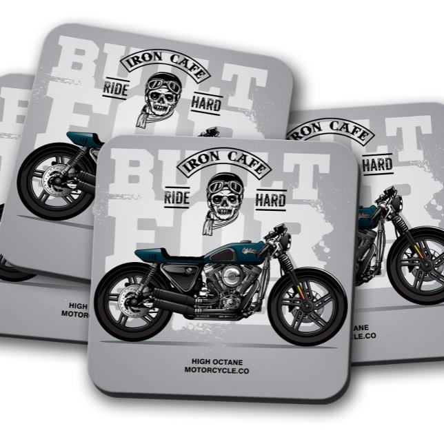 Iron Cafe Motorcycle Coaster | Classic Biker Set (Creator Uploaded)