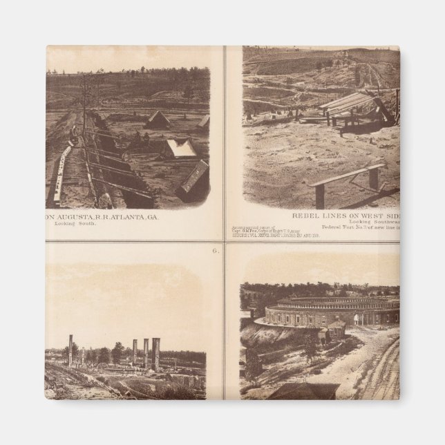 Iron clads, Engine Hero, rebel lines, buildings Magnet (Front)