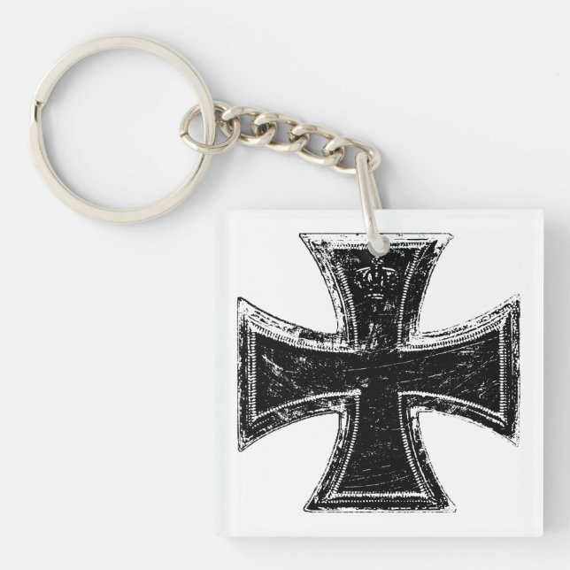 Iron Cross Acrylic Keychain (Front)