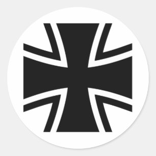 IRON CROSS CLASSIC ROUND STICKER