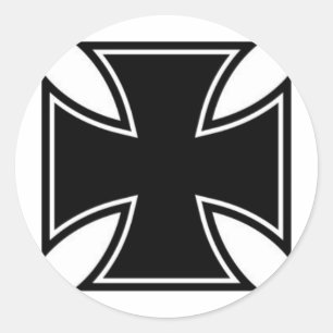 Iron Cross Classic Round Sticker