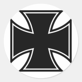 Iron Cross Classic Round Sticker