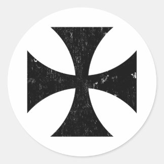 Iron Cross - German/Deutschland Bundeswehr Classic Round Sticker