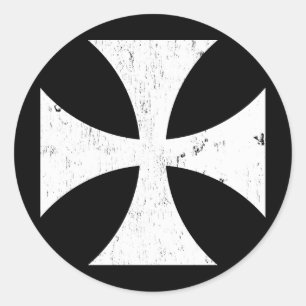 Iron Cross - German/Deutschland Bundeswehr Classic Round Sticker