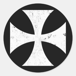 Iron Cross - German/Deutschland Bundeswehr Classic Round Sticker