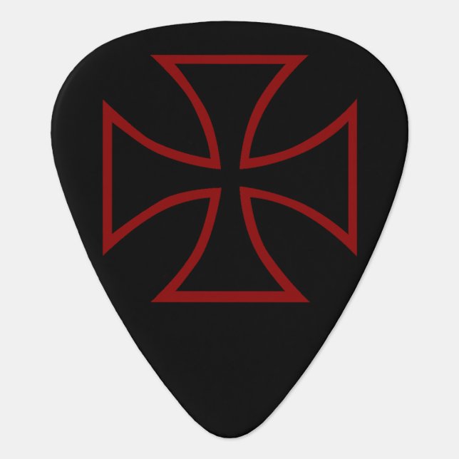 Iron Cross Guitar Pick (Front)