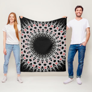 Iron Cross Mandala 2 Fleece Blanket