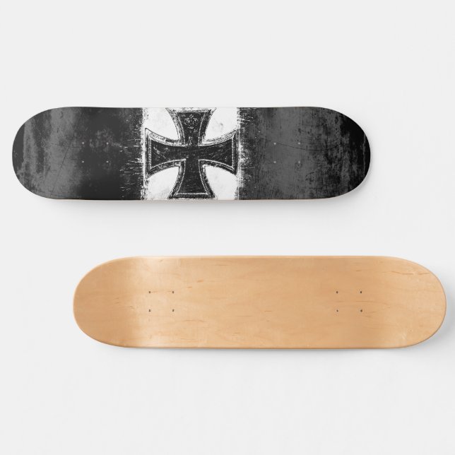 Iron Cross Skateboard | Zazzle
