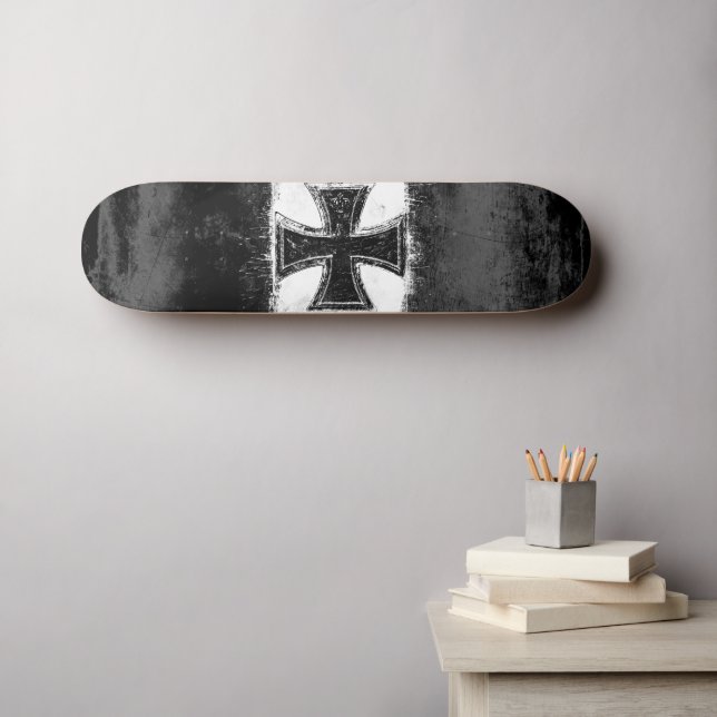 Iron Cross Skateboard | Zazzle