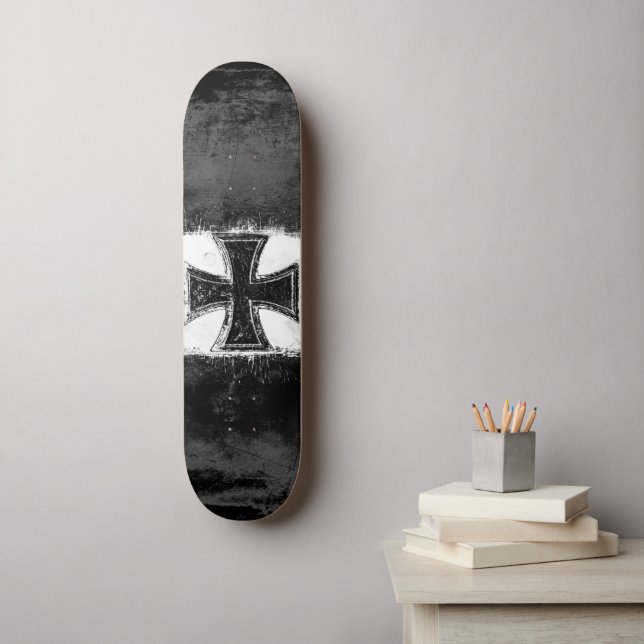 Iron Cross Skateboard | Zazzle