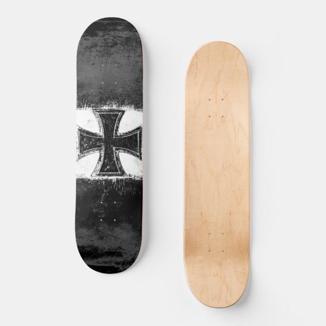 Iron Cross Skateboard | Zazzle