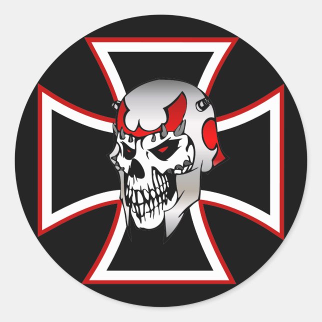 Iron Cross Skull sticker (Front)