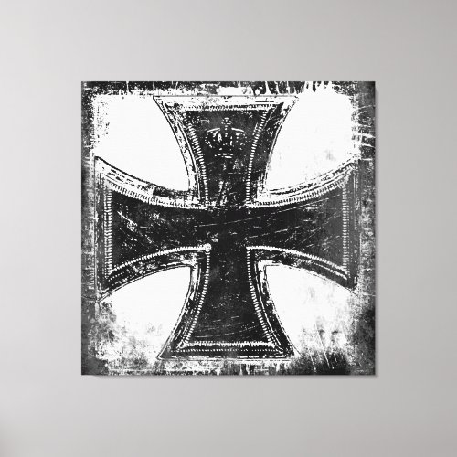 Iron Cross Stretched Canvas Print