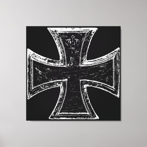 Iron Cross Stretched Canvas Print