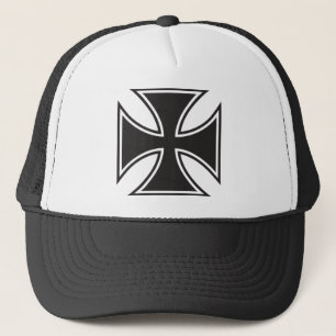 Iron cross trucker hat