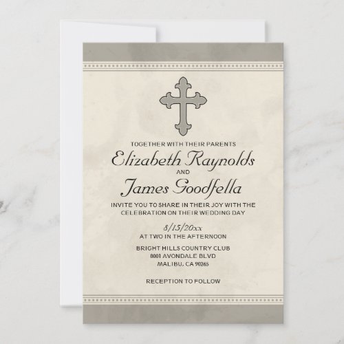 Iron Cross Wedding Invitations
