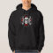Iron Cross with Skulls and Cross Bones Hoodie
