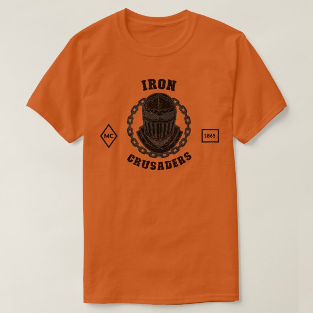Iron Crusaders Biker Club T-Shirt (Design Front)