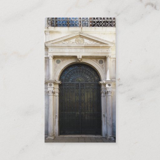 Customizable iron door business cards
