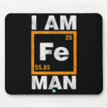 Iron (fe) Man Funny Periodic Elemen Gift  Mouse Pad