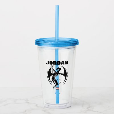 Iron Fist Dragon Landing Acrylic Tumbler