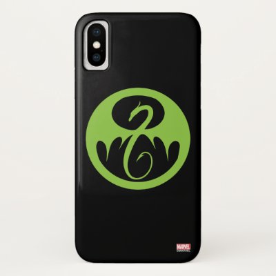 Iron Fist Logo - Green iPhone XS Case