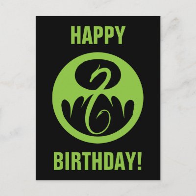 Iron Fist Logo - Green Postcard