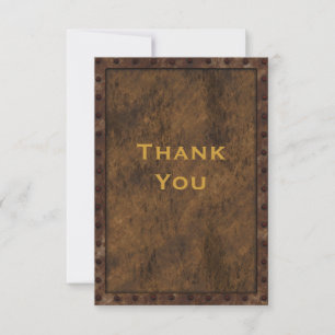Iron Framed Effect Boys Birthday Thank You Card