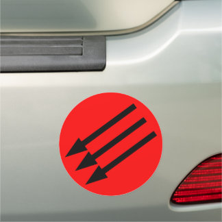 Iron Front Three Arrow Car Magnet