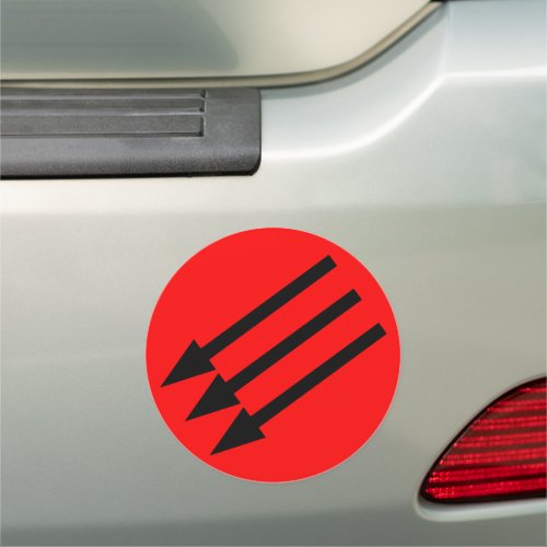 Iron Front Three Arrow Car Magnet