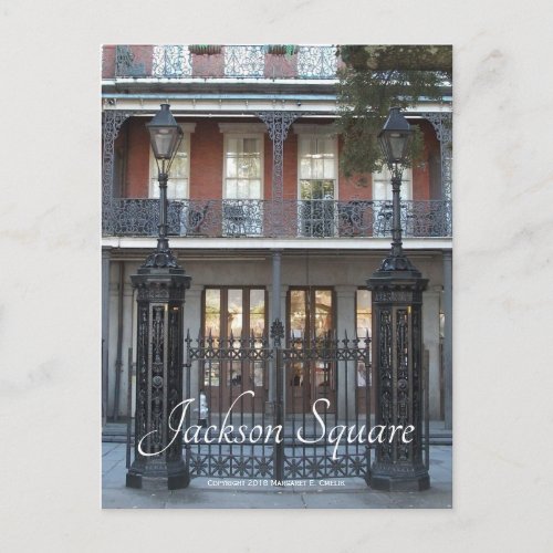 Iron Gate Jackson Square New Orleans Postcard