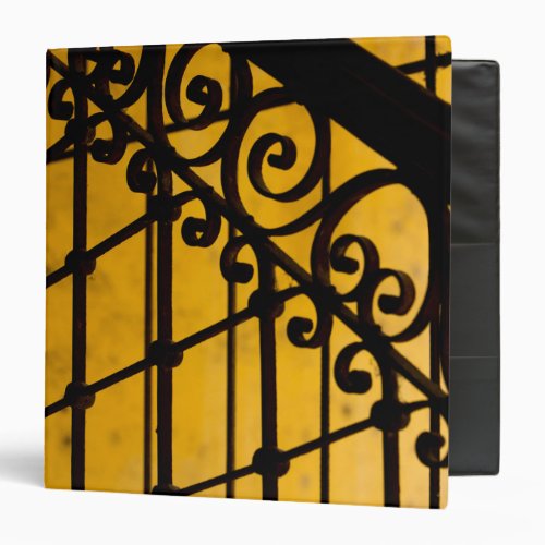 Iron gate pattern in yellow Cuba Binder