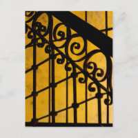 Iron gate pattern in yellow, Cuba