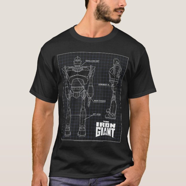 Iron Giant Schematic family T-Shirt (Front)
