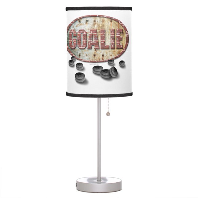 Iron Hockey Goalie Table Lamp (Left)
