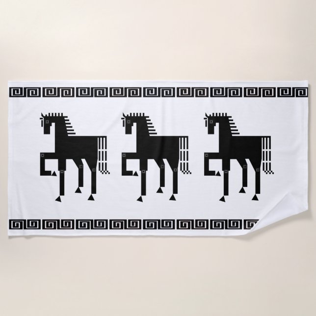 Iron Horse Beach Towel (Front)