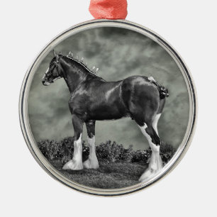 Iron Horse Steele Metal Ornament