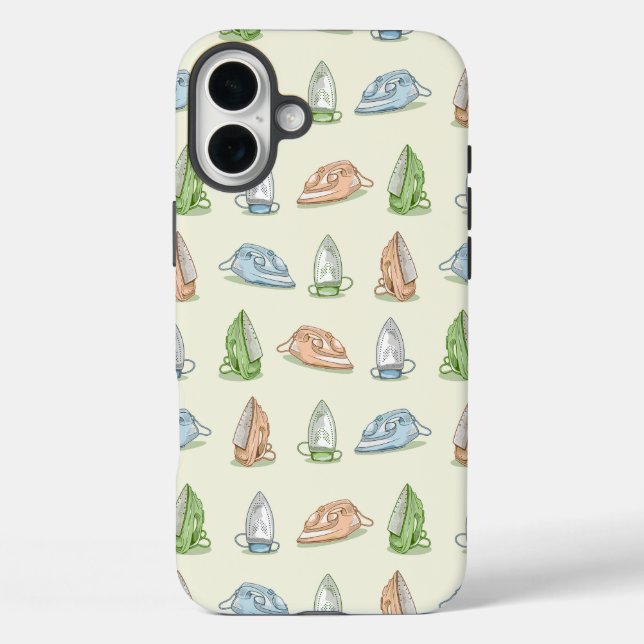 Iron Ironing Laundry patten Case-Mate iPhone Case (Back)