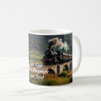Iron Journey: Steam Train Through the Open Country Coffee Mug