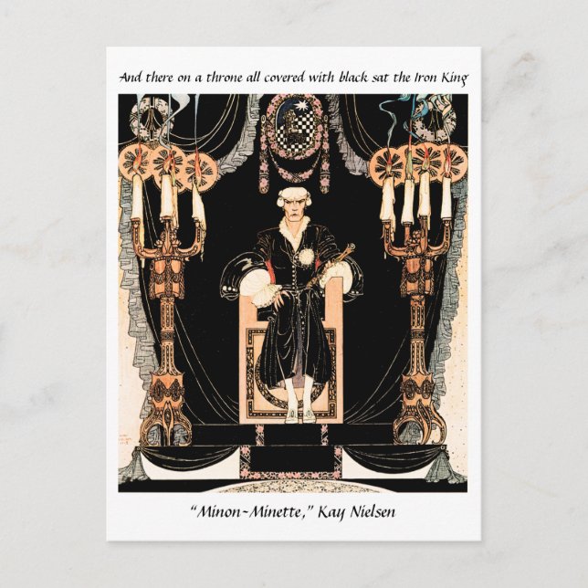 Iron King fairytale illustration by Kay Nielsen Postcard (Front)