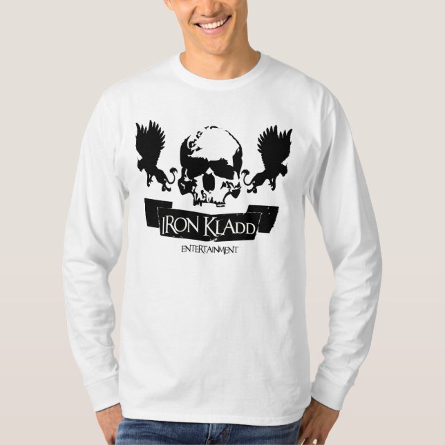 Iron Kladd Entertainment Skull Logo Long Sleeve T T-Shirt (Front)