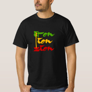 Iron Lion Zion Rasta Colors Reggae T-Shirt